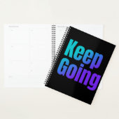 Behaltend inspirierender Farbtext Planer (Anzeige)