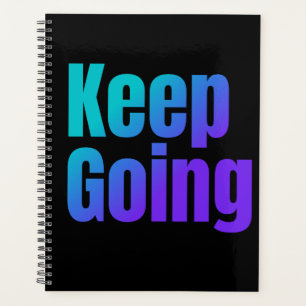 Behaltend inspirierender Farbtext Planer