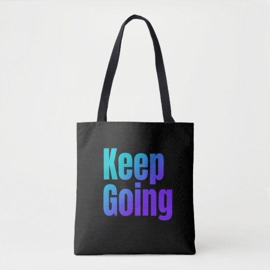 Behaltend inspirierender Farbtext Tasche (Vorderseite)