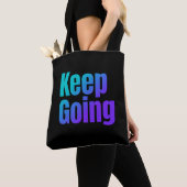 Behaltend inspirierender Farbtext Tasche (Von Nahem)