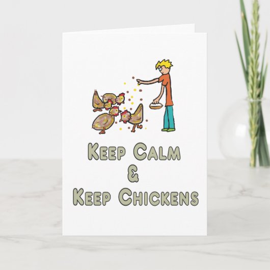 Behaltend Kalmhühnchen behalten Karte (Vorderseite)