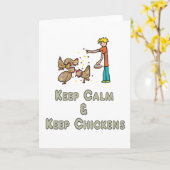 Behaltend Kalmhühnchen behalten Karte (Gelbe Blume)