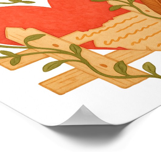 Behaltend liebende Grenzen Poster (Ecke)