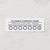 behaltend Lochkarte Treuekarte (Rückseite)