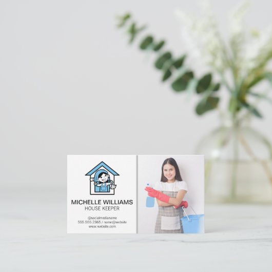 Behaltend Logo | Haushalter Visitenkarte (Stehend Vorderseite)