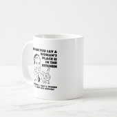 Behaltend Messer in der Küche Funny Mug Kaffeetasse (Vorderseite Links)
