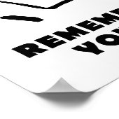 Behaltend Messer in der Küche Funny Poster (Ecke)