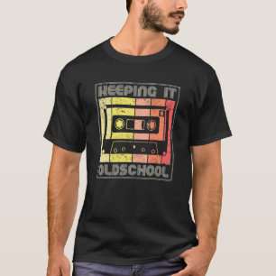 Behaltend Oldschool 80er 90er Cassettes Mixtape Re T-Shirt