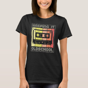 Behaltend Oldschool 80er 90er Cassettes Mixtape Re T-Shirt
