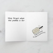 Behaltend Punktepickleball-Geburtstagskarte Karte (Innenseite)