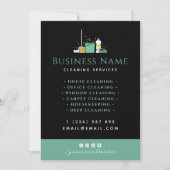 Behaltend Reinigungsdienste - Haushaltkarte Einladung (Vorderseite)