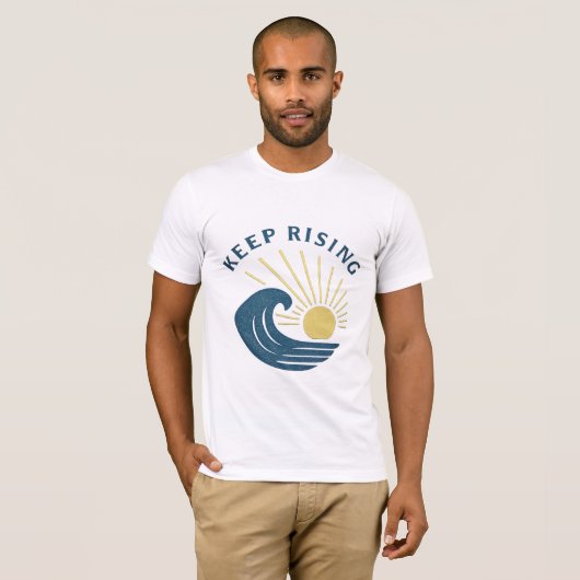 Behaltend Retro Wave Sun T-Shirt (Vorne ganz)