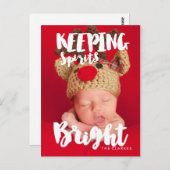 Behaltend Sprits Bright | Handschrift Postkarte (Vorne/Hinten)