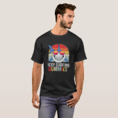 Behaltend Surfdummen Retro Vintag Surfen Beängstig T-Shirt (Vorne ganz)