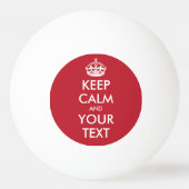 Behaltend Tischtennisball - personalisierter Text (Rückseite)