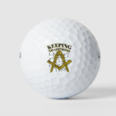 Behaltend Traditionen Freimaurerei Golfball (Vorderseite)