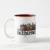 Behälter-Abzeichen-Tasse Zweifarbige Tasse (Links)