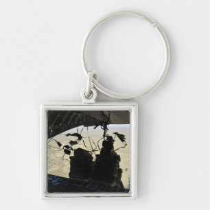 Behälter-Liefersystem rollt Ausgang zusammen Schlüsselanhänger