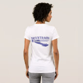 Behälter-Logorückseite der Frauen, URL-Front T-Shirt (Schwarz voll)