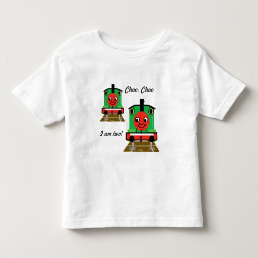 Behälter-Motor Choo, Choo Zug bin ich T-Shirt zwei (Vorderseite)