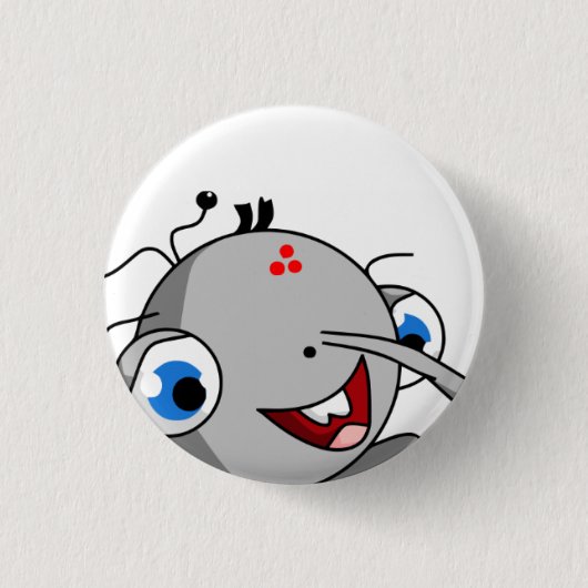 Behälter-Vorlagenbetrüger-Abzeichen Button (Vorderseite)