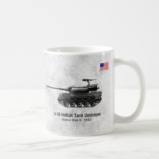 Behälter Zerstörer-Behälter des Hellcat-M-18 Kaffeetasse (Rechts)