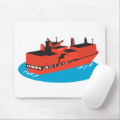 BehälterFrachtschiff Retro Mousepad (Mit Mouse)