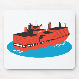 BehälterFrachtschiff Retro Mousepad