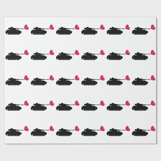 Behälterrotherz Geschenkpapier (Flach)