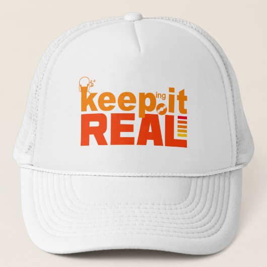 Behalt's Real hat Truckerkappe (Vorderseite)