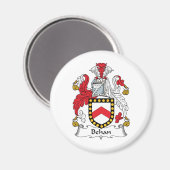 Behan Familienwappen Magnet (Vorderseite/Rückseite)