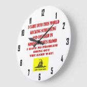 BEHANDELN SIE MICH NICHT GROßE WANDUHR (Winkel)