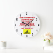 BEHANDELN SIE MICH NICHT GROßE WANDUHR (Zuhause)