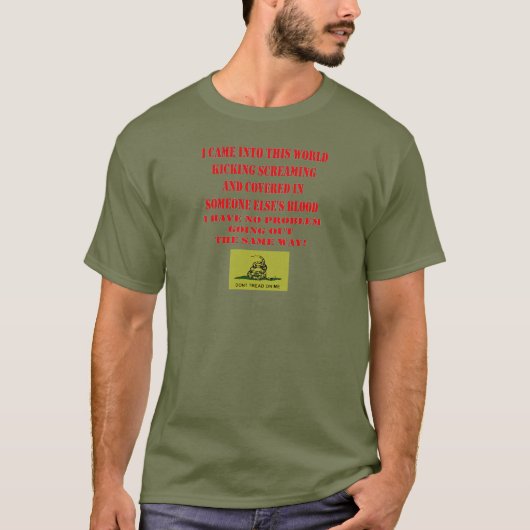 BEHANDELN SIE MICH NICHT T-Shirt (Vorderseite)