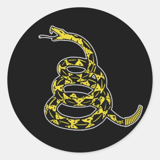 BEHANDELN SIE SICH NICHT MIT MIR. RUNDER AUFKLEBER (Vorderseite)