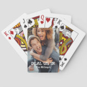 Behandeln Sie uns mit eigenem Foto Spielkarten (Rückseite)