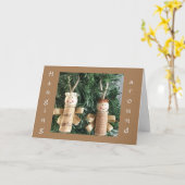 BEHANDELN UM ZU SAGEN *HABEN EINEN LEHREN CHRISTMA KARTE (Gelbe Blume)