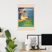 Behandle deine Launen mit Sorgfalt - 1920er Arbeit Poster (Heimbüro)