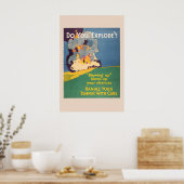Behandle deine Launen mit Sorgfalt - 1920er Arbeit Poster (Küche)
