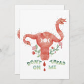 Behandle mich nicht mit Uterus PRO-Entscheidungen, Einladung (Vorne/Hinten)