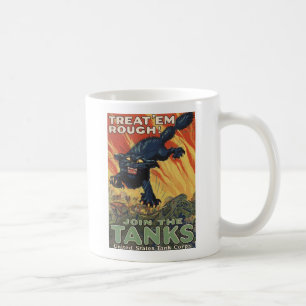 Behandle Sie sie grob-1918 Kaffeetasse