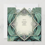 BEHANDLUNG DER EINLADUNGEN ROMANTISCHE WICCA-ZELLT (Rückseite)