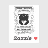 Behandlung der Tendenz, nicht zu beginnen Aufkleber (Blatt)