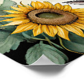 BEHANDLUNG DER ZERTIFIKATSTAG ANTLERS PAGAN FLORAL POSTER (Ecke)