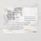 Behandlung des Jugenauges Postkarte (Rückseite)