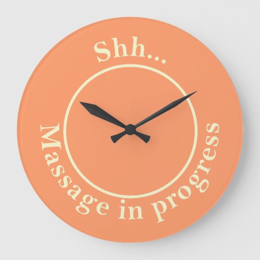 Behandlung im Gange Große Wanduhr (Vorderseite)