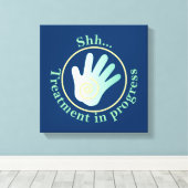 Behandlung im Gange Leinwanddruck (Insitu (Holzboden))