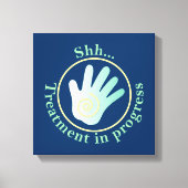 Behandlung im Gange Leinwanddruck (Vorderseite)