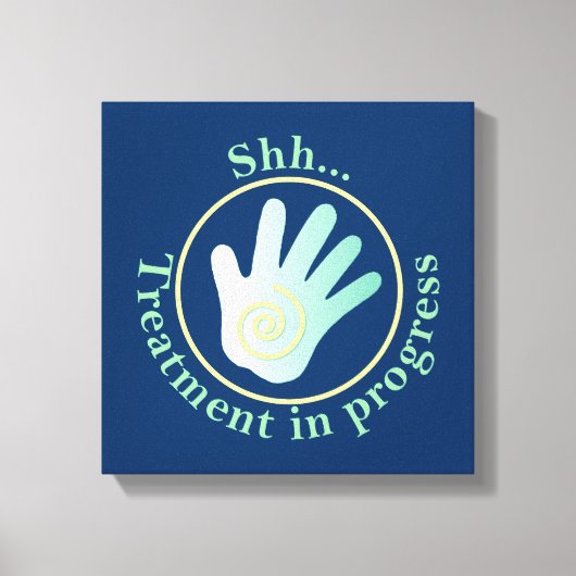 Behandlung im Gange Leinwanddruck (Vorderseite)