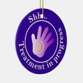 Behandlung im laufenden Yin Yang Door Hanger Keramikornament (Rechts)